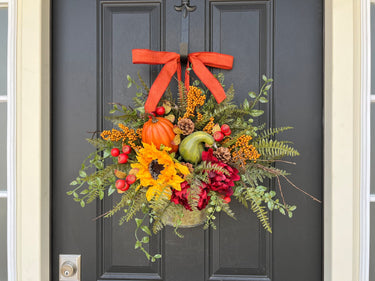 Bountiful Harvest Bucket Wreath - TwoInspireYou