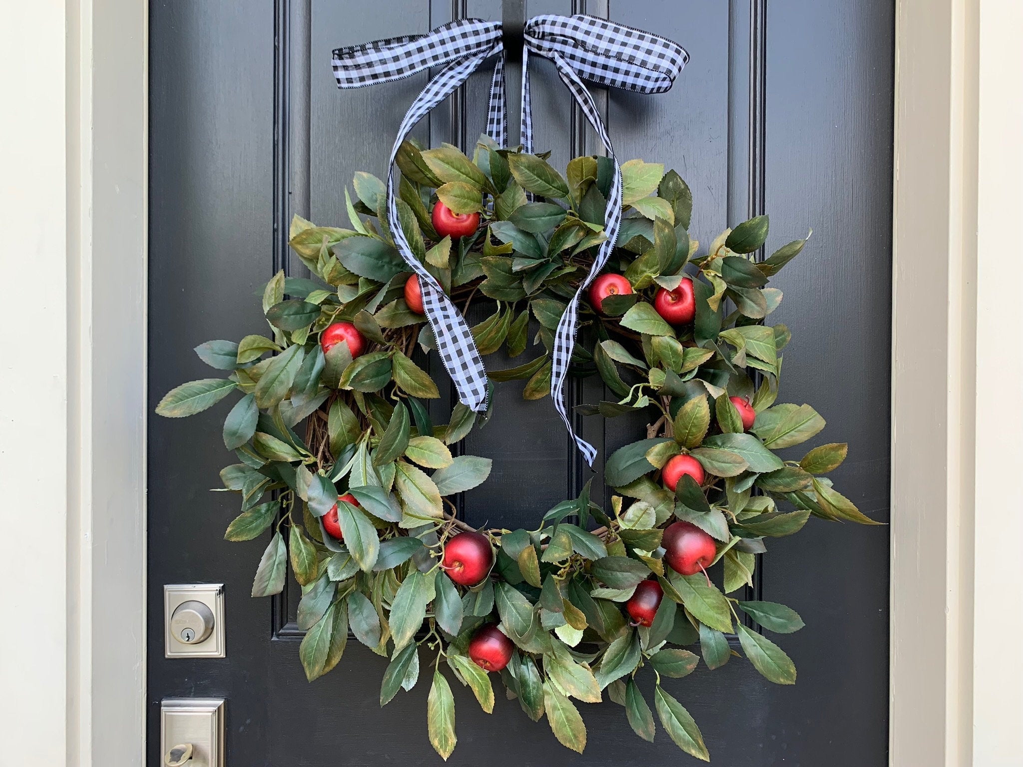 An Apple a Day wreath 