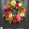 Blossoms of Summer Wreath with Peonies, Hydrangeas and Dahlias - TwoInspireYou