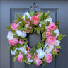 Pink and White Flower Wreath