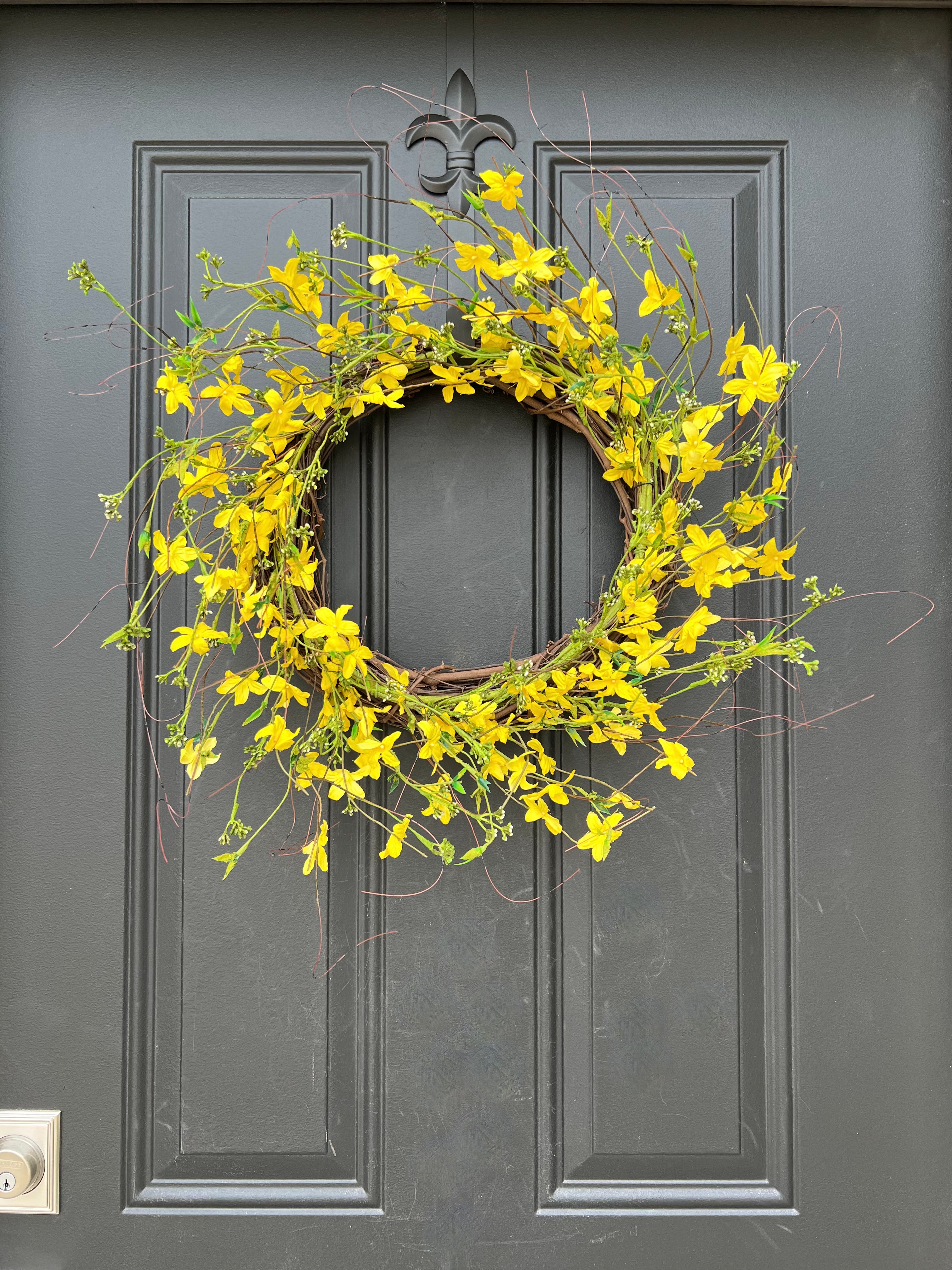 Spring Forsythia Wreath