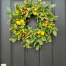 Lemon and Crabapple Modern Wreath