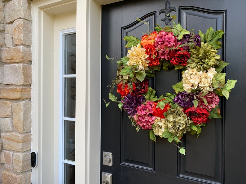 Spring Wreath, Spring Wreaths for Front Door, Summer Wreath 