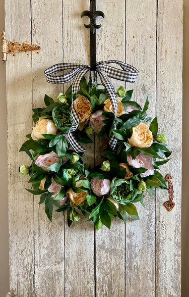 Spring Peony Wreath - TwoInspireYou