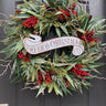 Large Luxury Christmas Wreath with Sign