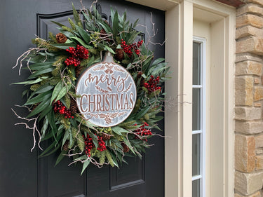 Make The Season Bright Christmas Wreath - TwoInspireYou