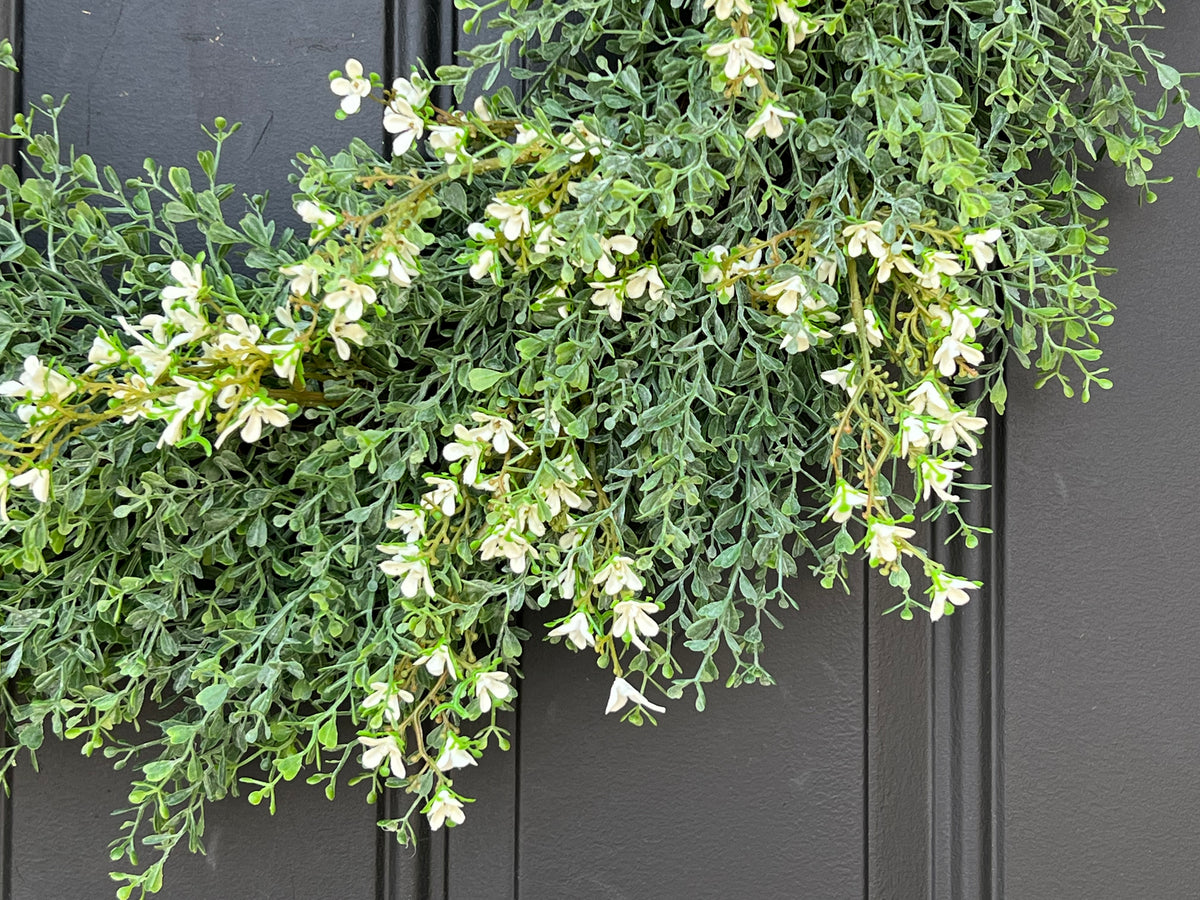 Year Round Fern Wreath for Front Door Display - TwoInspireYou