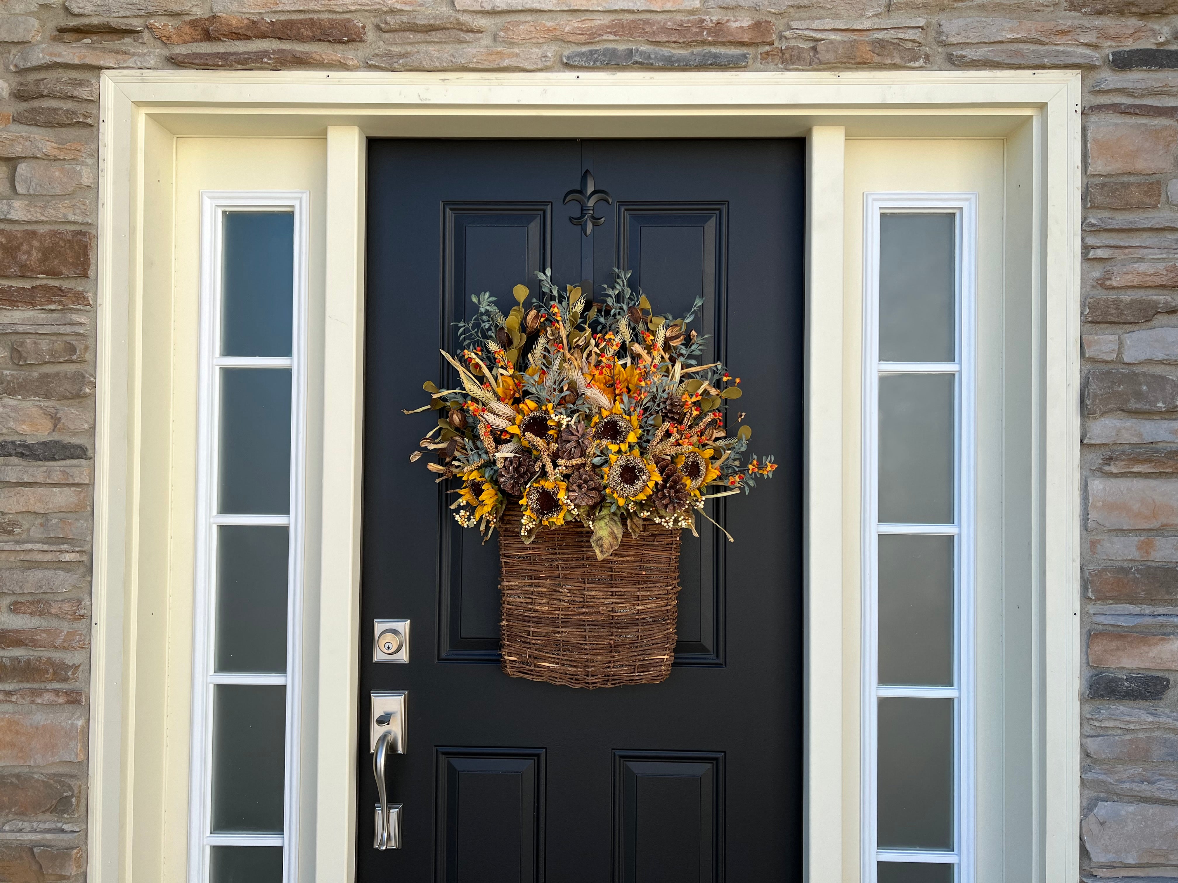 Fall Sunflower and Bittersweet Basket