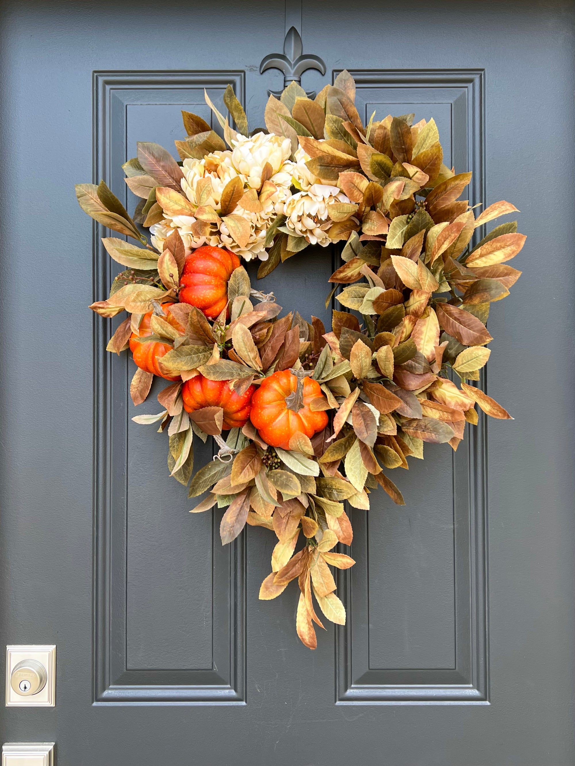 Bountiful Blessings Cascading Wreath for Fall