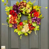 Thanksgiving Harvest Floral Wreath - TwoInspireYou