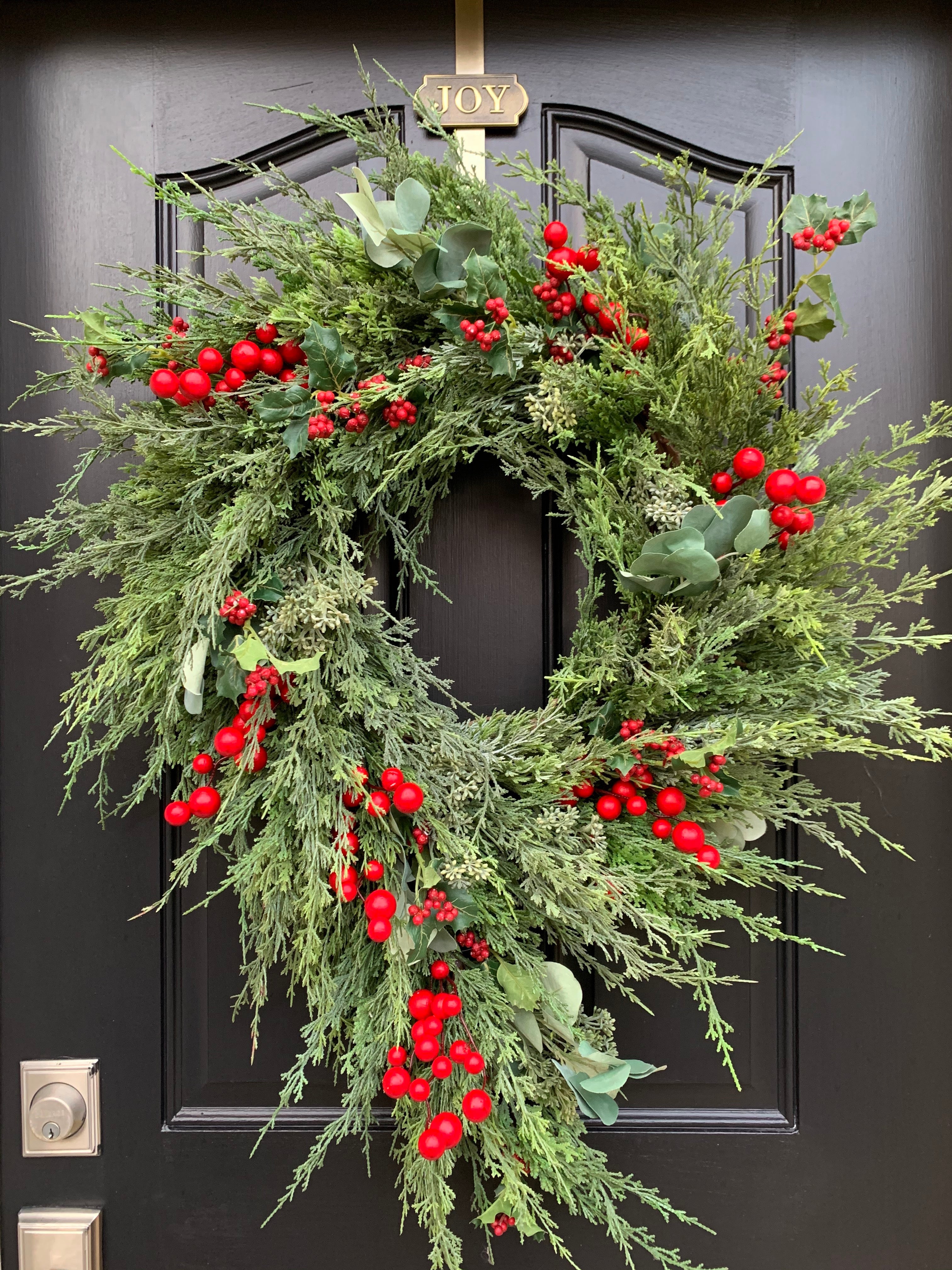 The Spirit of Christmas Wreath with Peonies - TwoInspireYou