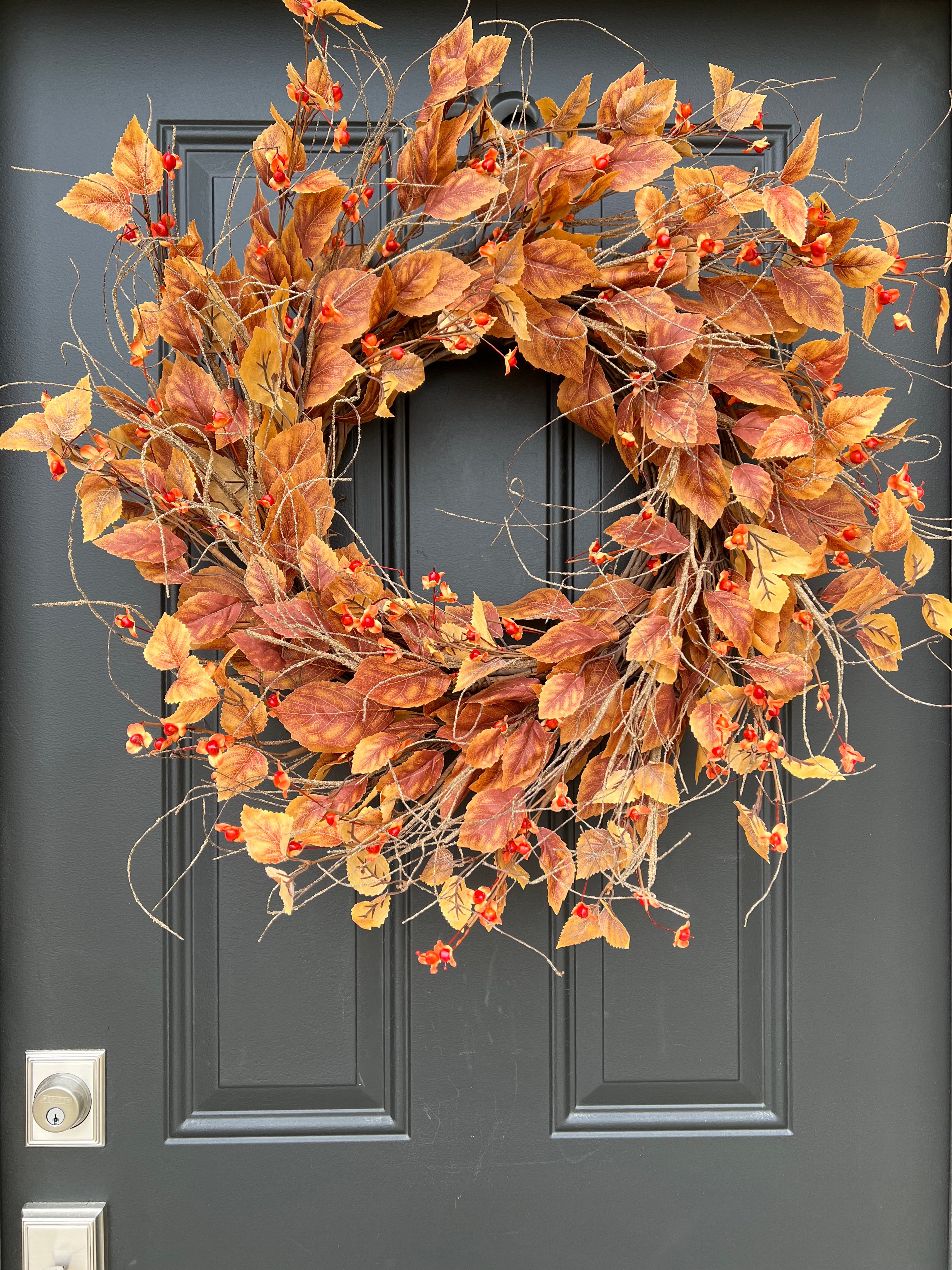 Bittersweet and Fall Foliage Wreath