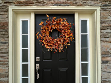 Bittersweet and Fall Foliage Wreath - TwoInspireYou