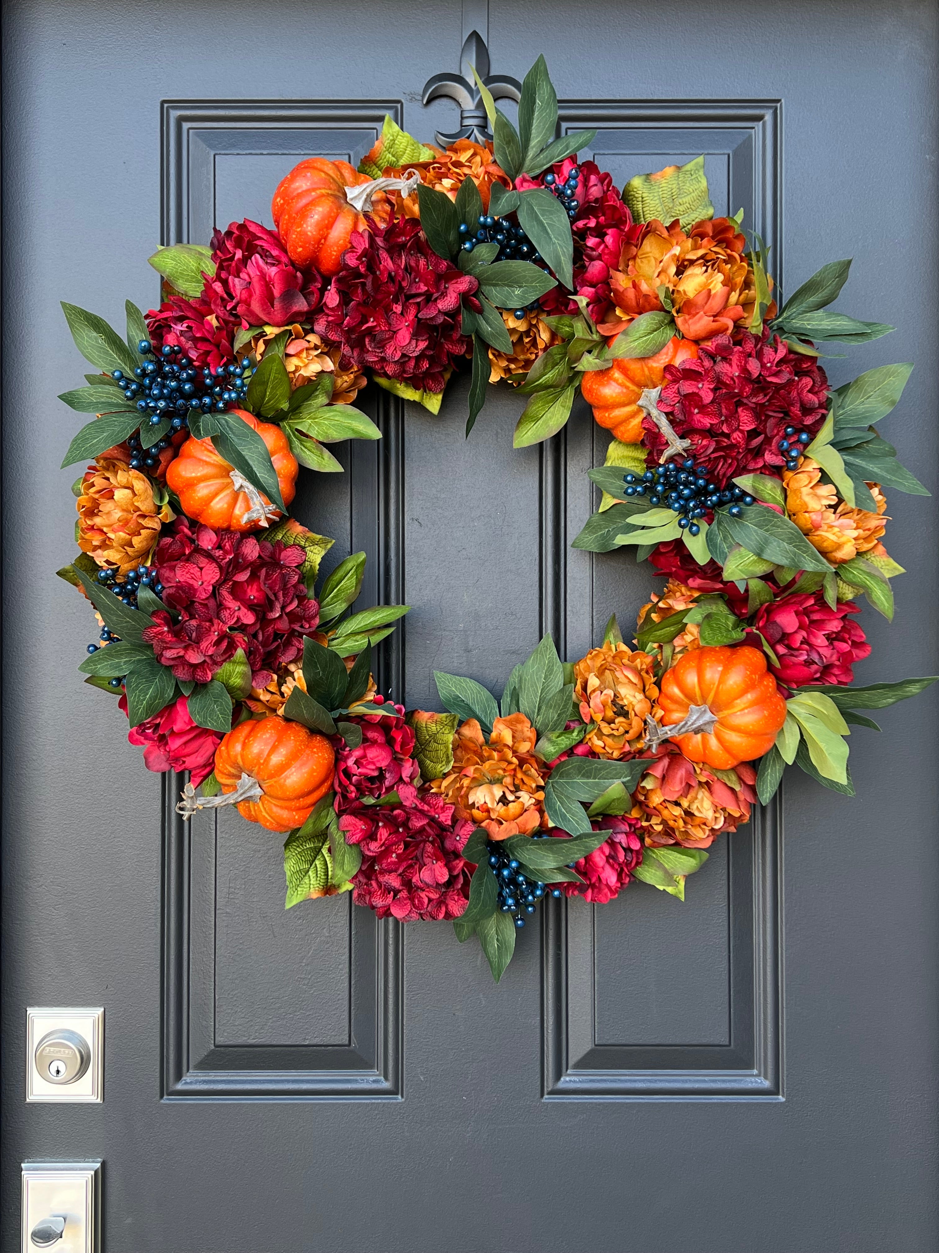 Fall Harvest Blessings Wreath - The Wreath Creator