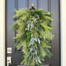Realistic Christmas Pine Teardrop Wreath - TwoInspireYou