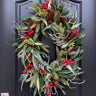 Large Oval Wreath for Winter and Christmas