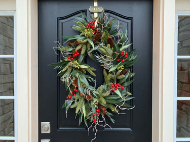 'Tis The Season Oval Christmas Wreath - TwoInspireYou