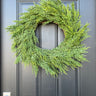 Real Touch Cedar Wreath - TwoInspireYou