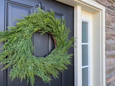 Real Touch Cedar Wreath - TwoInspireYou