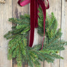 Classic Evergreen Christmas Window Wreath - TwoInspireYou