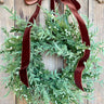 Mini Juniper Window Wreath for Christmas - TwoInspireYou