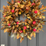 Apple picking fall wreath
