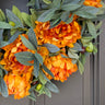 Fall Peony with Olive Branch Wreath - TwoInspireYou