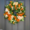 Fall Peony Wreath for Front Door