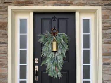Winter Pine Cascading Swag with Bells - TwoInspireYou