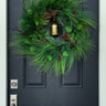 Large Pine Wreath with Bell for Front Door 