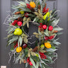 Oval Christmas Market Fruit Wreath - TwoInspireYou