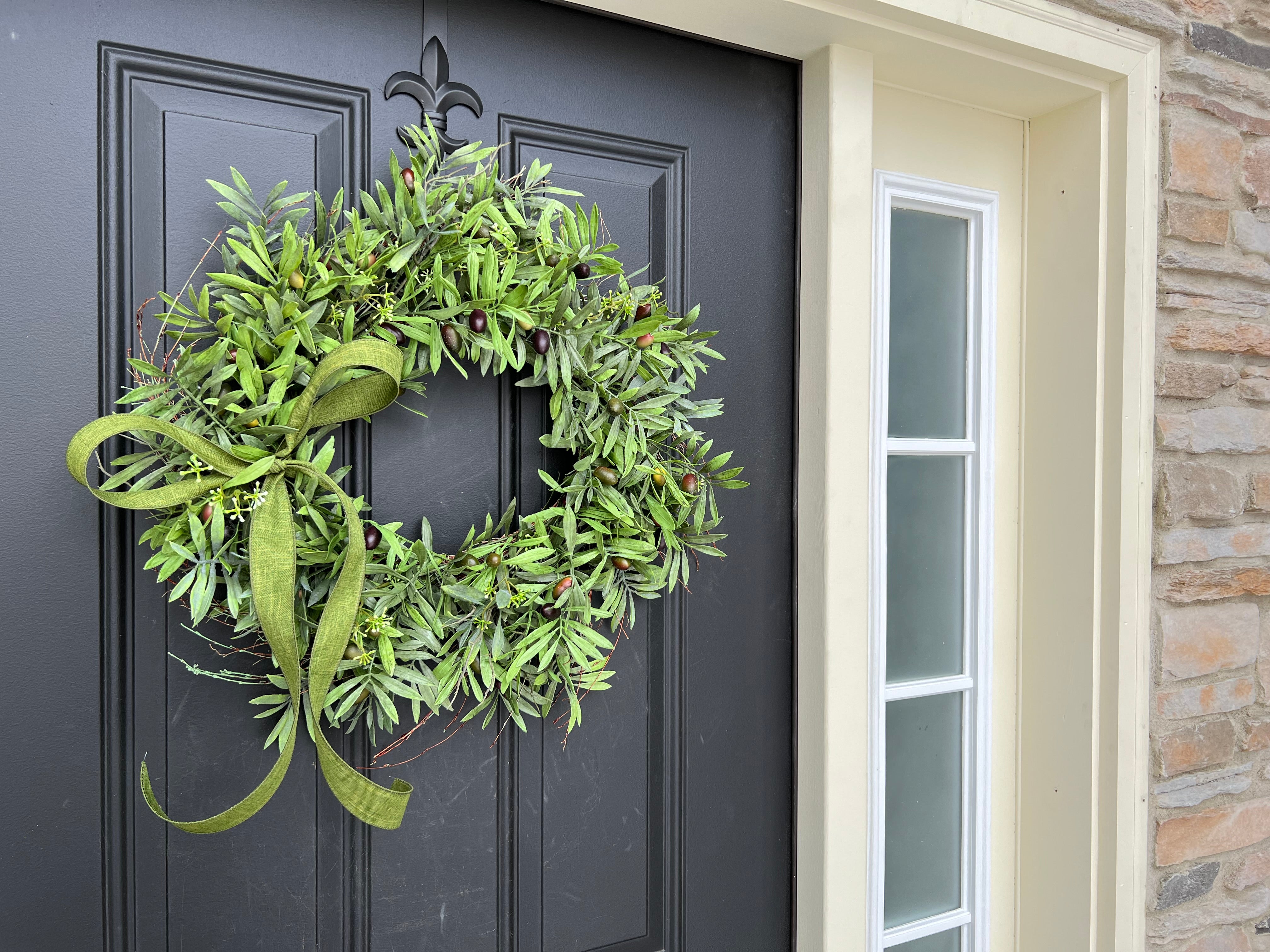 Mediterranean Olive Branch Wreath