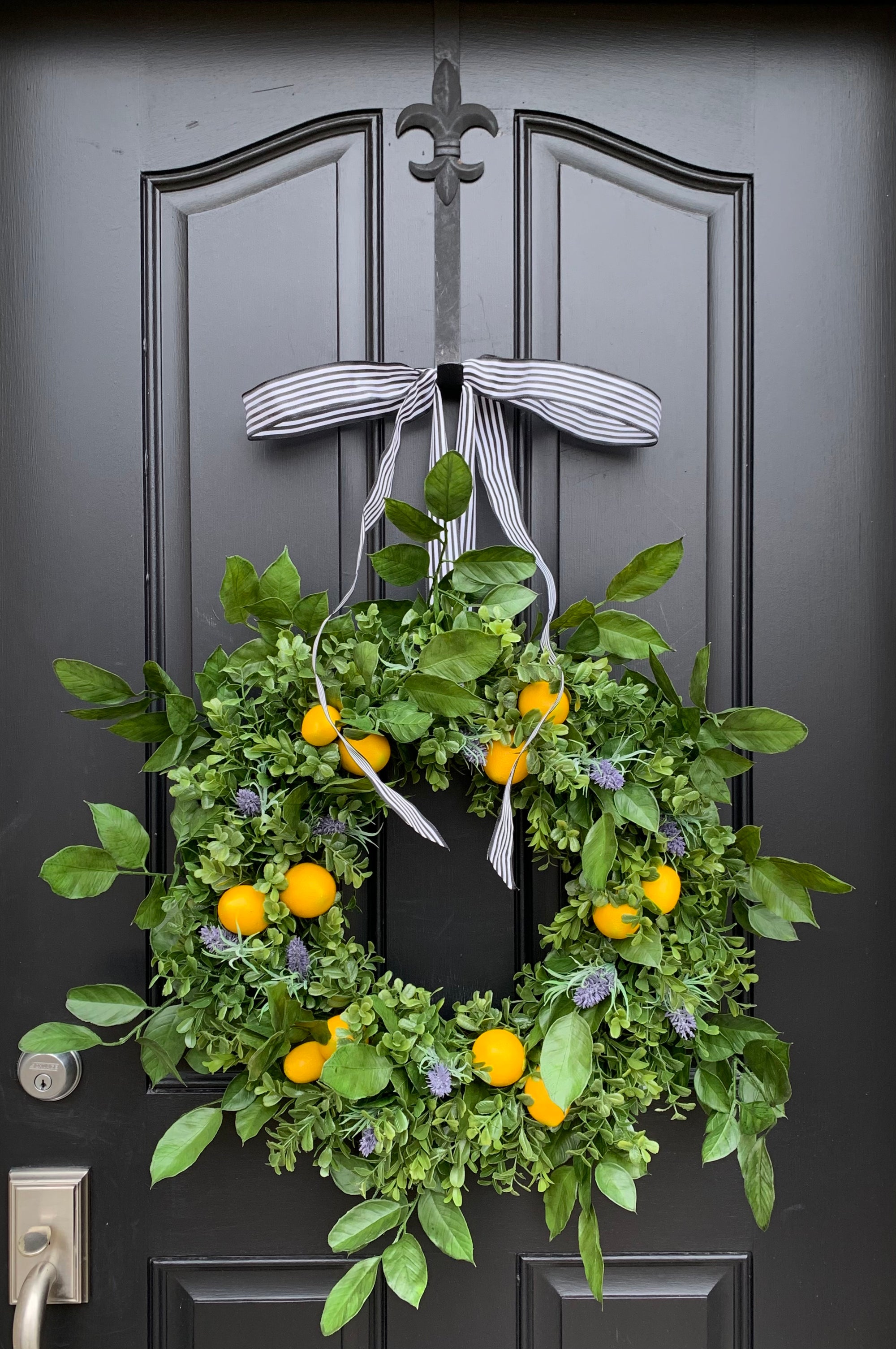 Lemon and Lavender Wreath