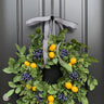 Lemon, Blueberry and Boxwood Wreath