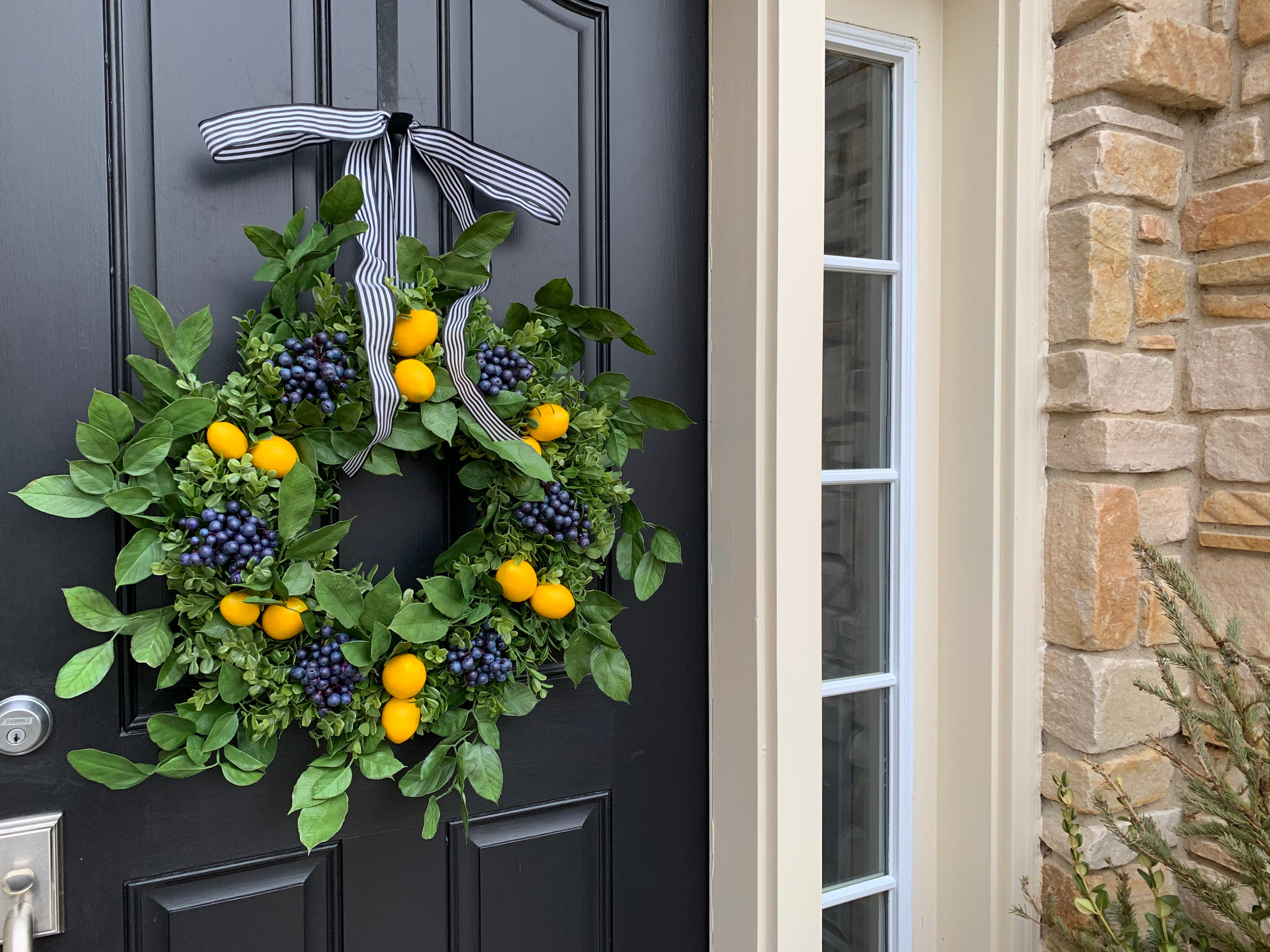 Lemon and Blueberry Wreath