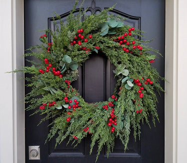 Pine and Eucalyptus Winter Wreath - TwoInspireYou