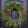 Pine and Eucalyptus Wreath with Red Berries
