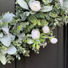 Lamb's Ear and Eucalyptus Wreath with Mini Ranunculus - TwoInspireYou