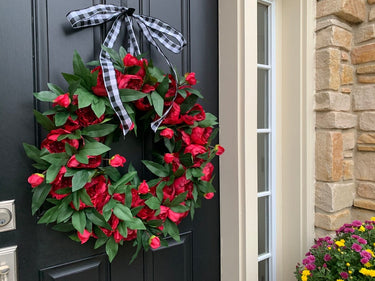 Cranberry Peony Wreath - TwoInspireYou