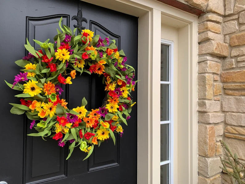 Sunshine and Daisies Wreath