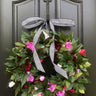 Lush Greenery and Peony Wreath