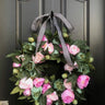 Modern Peony Wreath