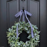 Lamb's Ear and Eucalyptus Wreath with ribbon