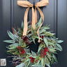 Woodsy Winter Wreath with Pinecones