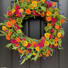 Colorful Daisy Wreath