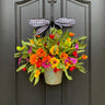 Colorful Daisy Bucket Wreath - TwoInspireYou