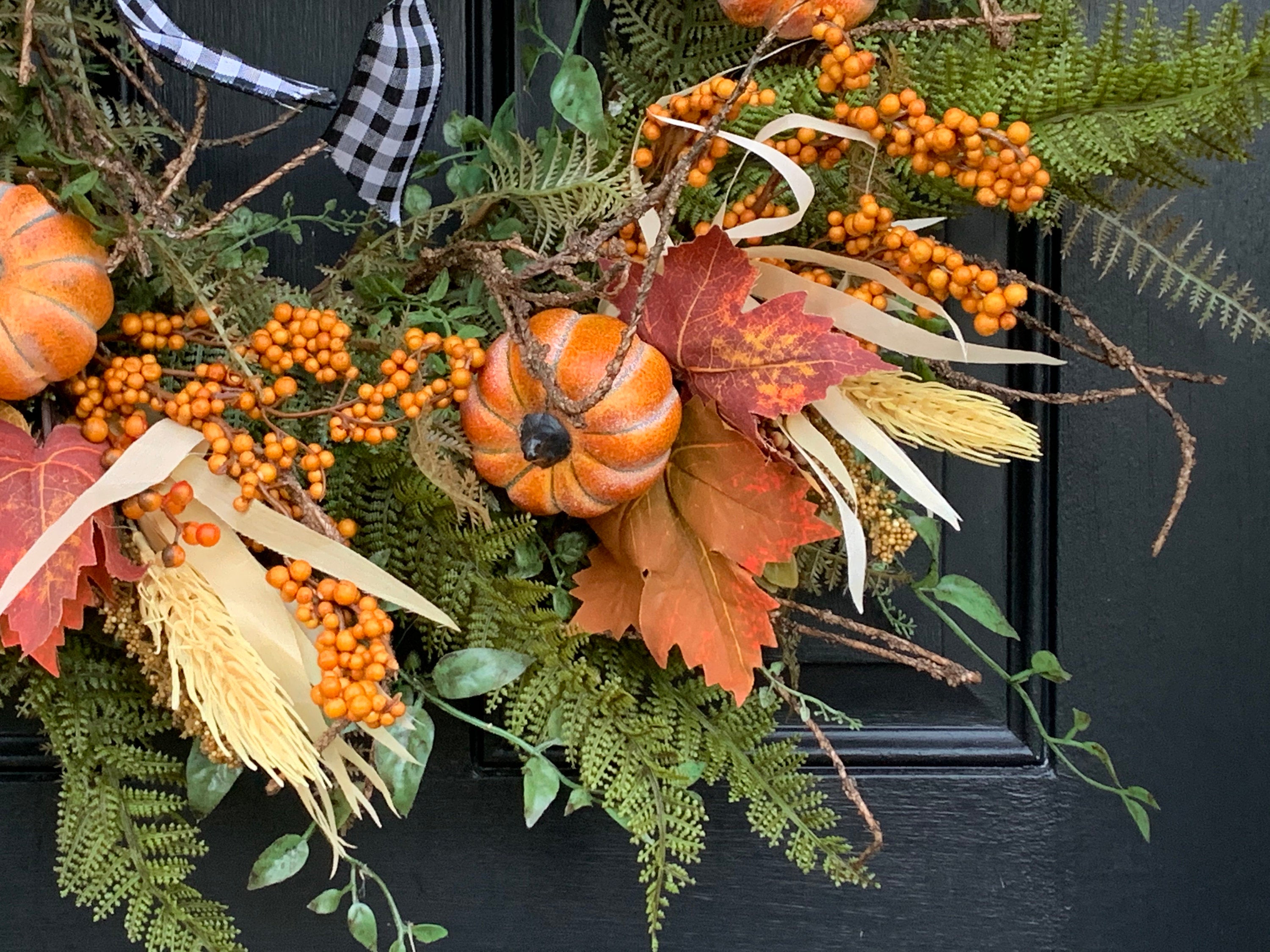 Year Round Fern Wreath for Front Door Display - TwoInspireYou