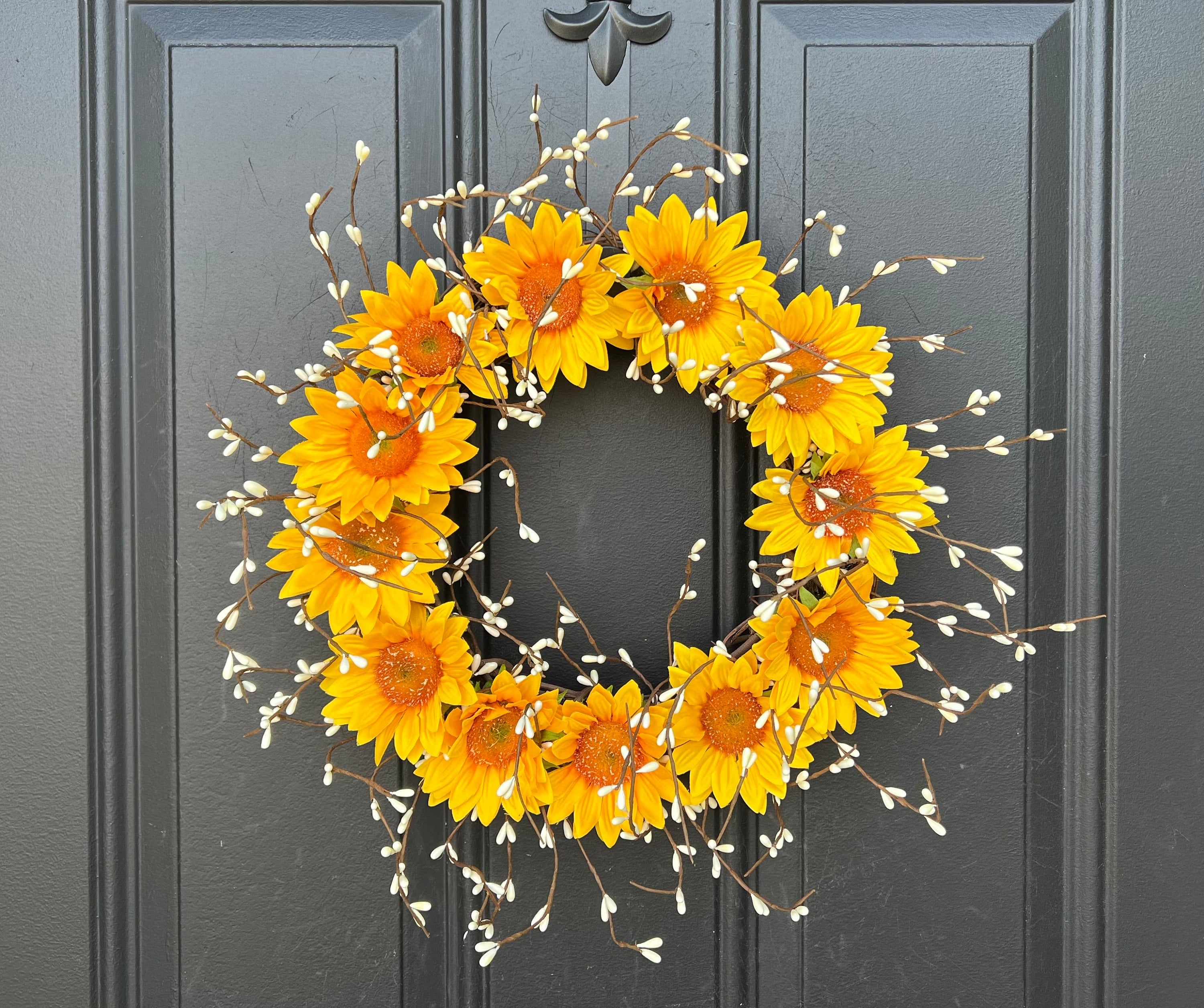 Simple Sunflower Wreath