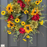 Harvest Sunrise Sunflower Wreath - TwoInspireYou