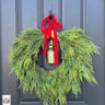 Real Touch Winter Cedar Wreath with Bell - TwoInspireYou